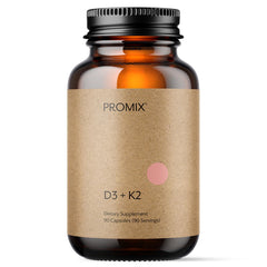 ProMix Nutrition frasco frontal con etiqueta clara y beneficios visibles