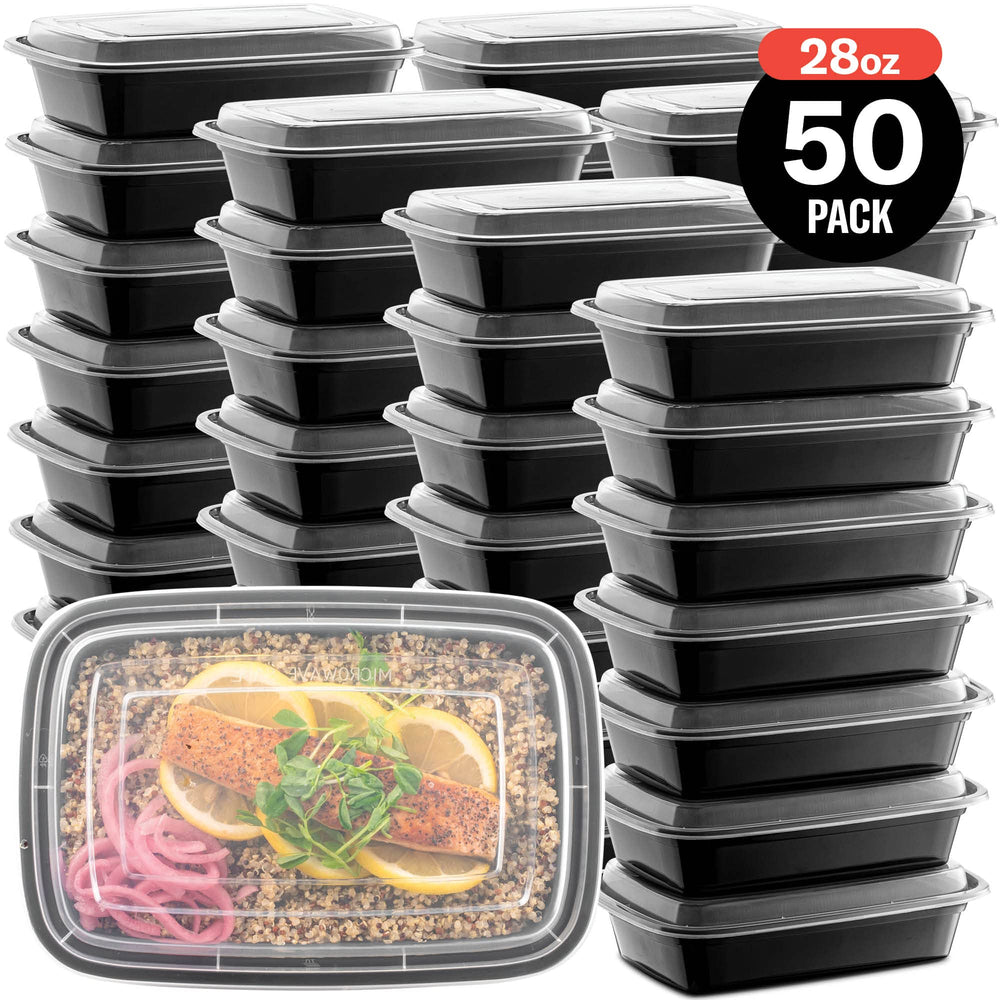 PROMOZE top-down view with a full meal showing single-compartment portioning benefit