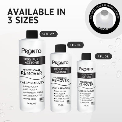 Pronto imagen antes y después de remover esmalte mostrando resultado