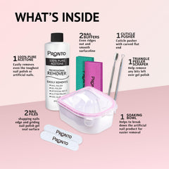 Pronto botella de acetona 8 oz enfocada en la pureza para remover esmalte en gel
