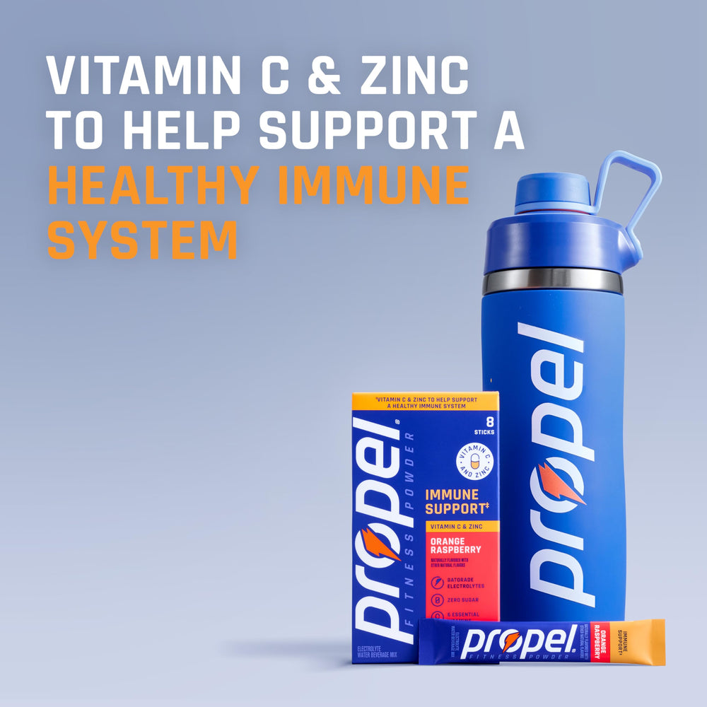 Propel athlete using bottle after run showing rehydration and electrolyte replacement benefit