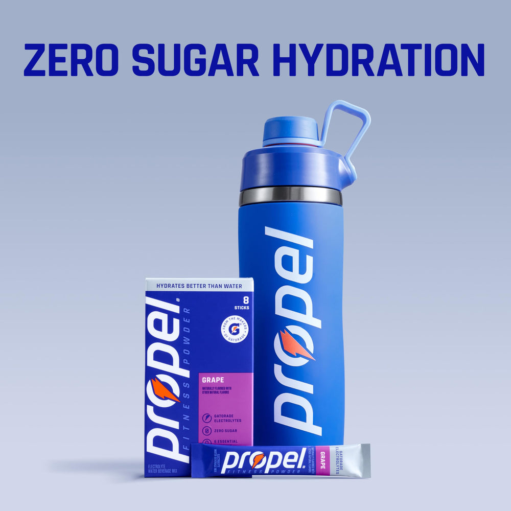 Propel mezcla en botella con agua y beneficio hidratación instantánea