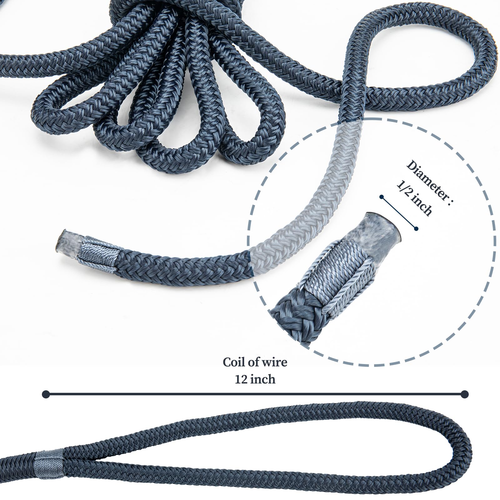PropelTech textura del nailon doble trenzado que resiste abrasión y UV