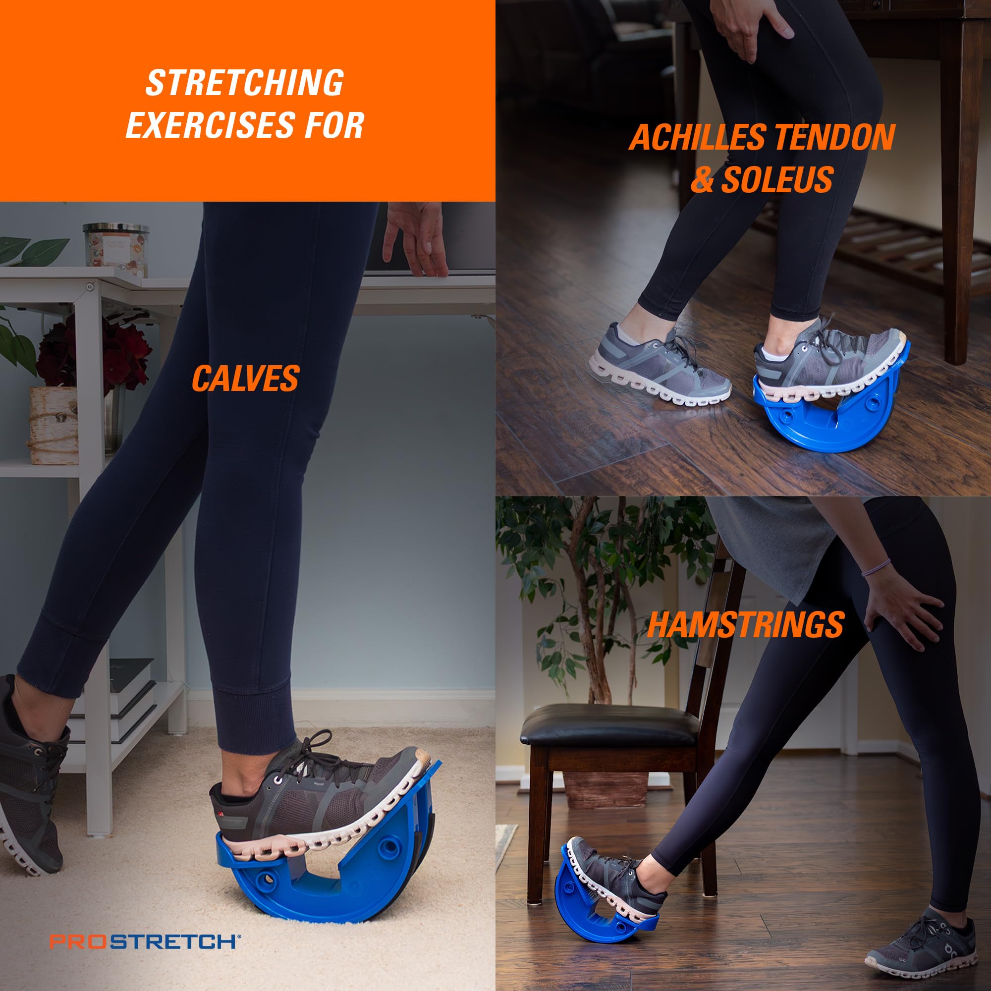 ProStretch tiras antideslizantes bajo el producto mejorando agarre