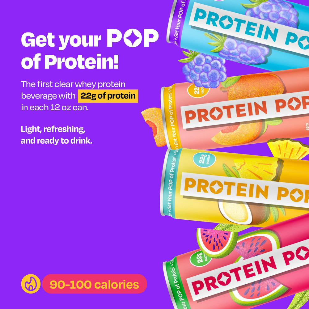 PROTEIN POP textura clara del líquido que indica ligereza