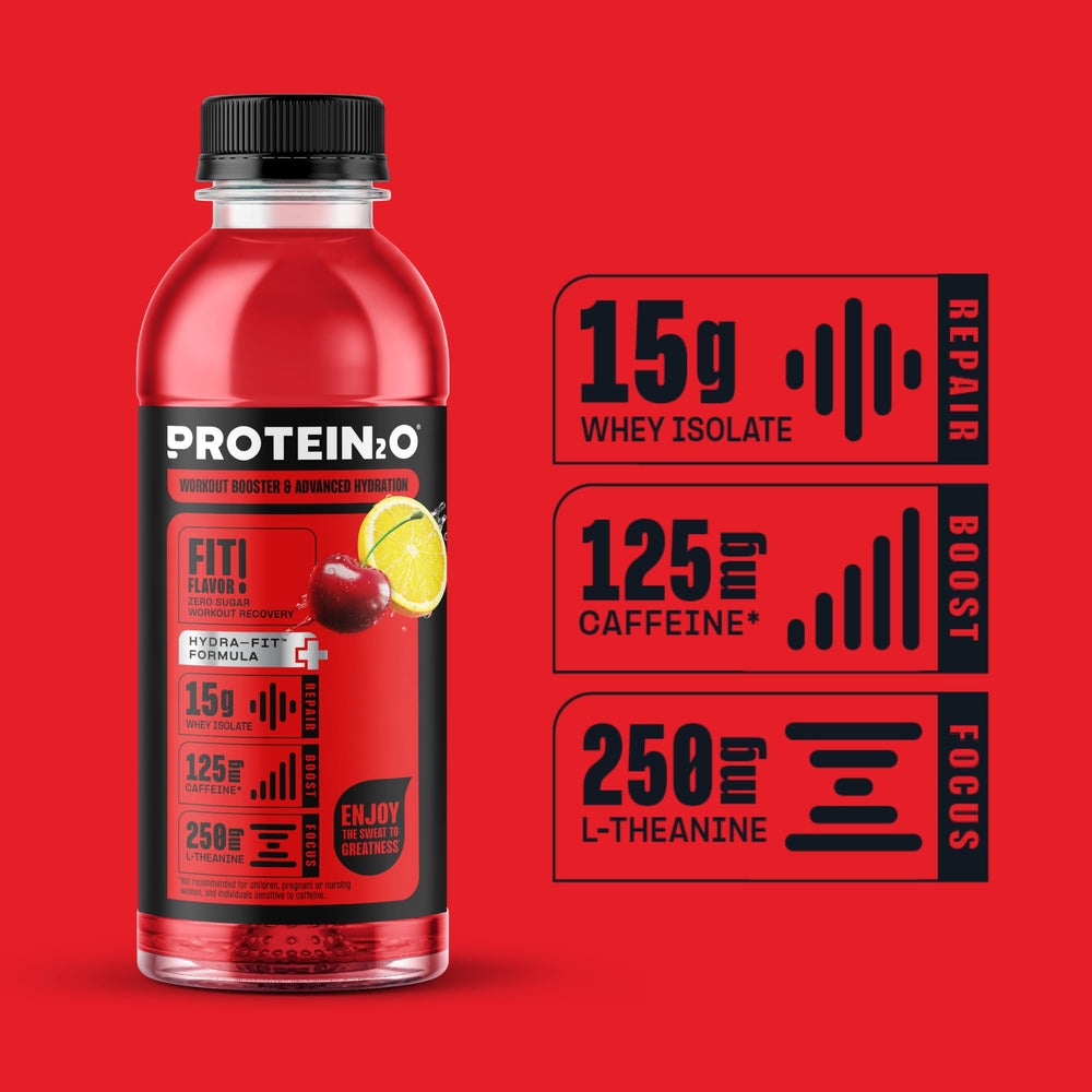 Protein2o en uso tras entrenamiento para recuperación rápida