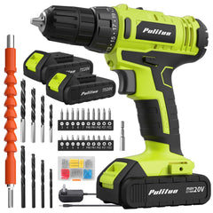 PULITUO drill front view showing compact design and quick-start benefit