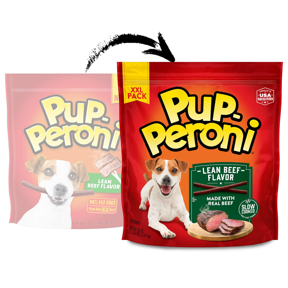 Pup-Peroni textura en primer plano que destaca ternura y humedad