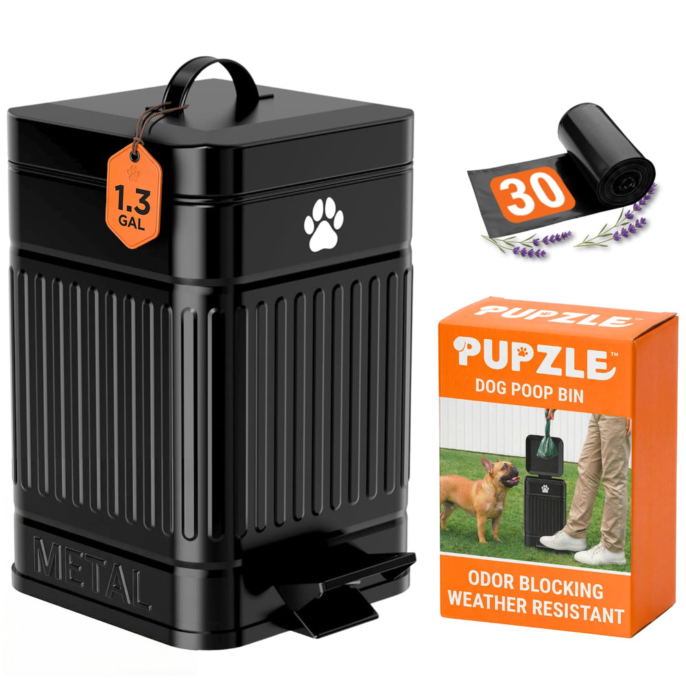 Pupzle frontal del cubo mostrando diseño compacto y fácil limpieza