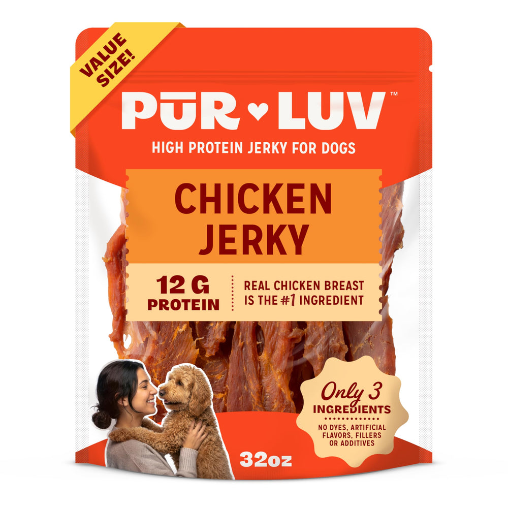Pur Luv frontal del envase mostrando el tamaño y etiquetas claras