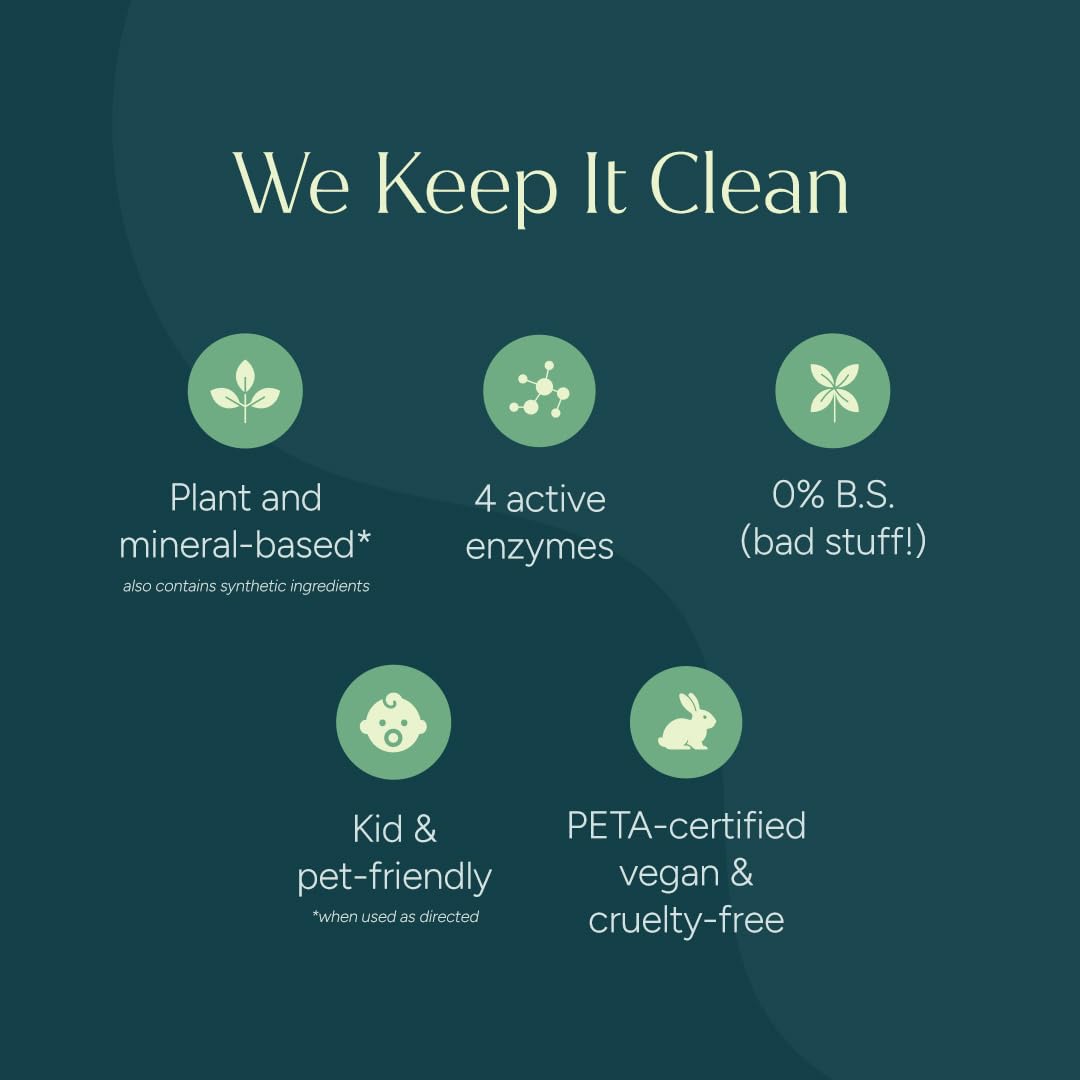 Close-up of Puracy detergent texture showing gentle cleaning action
