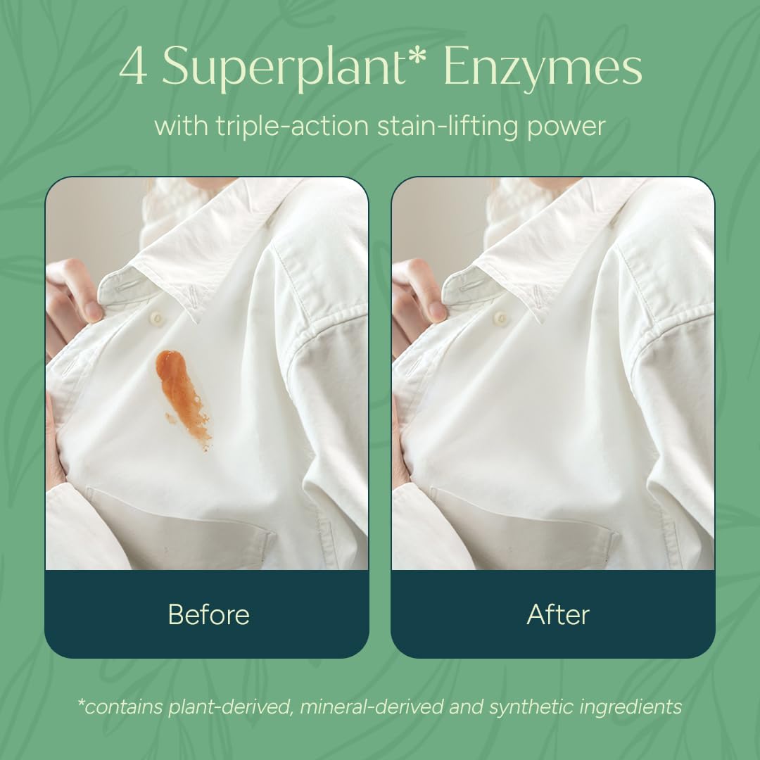 Puracy pouring concentrated detergent showing easy dosing benefit