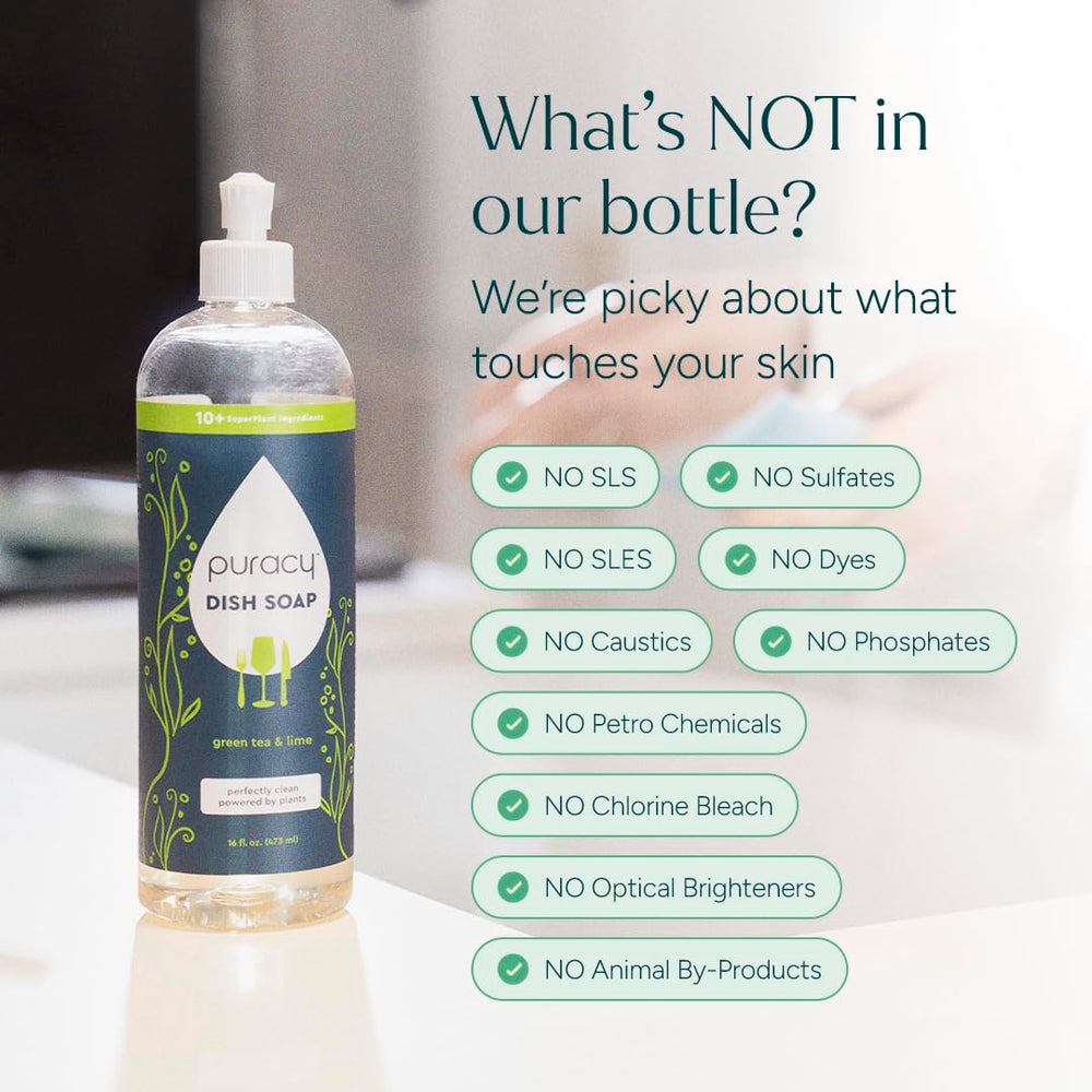 Puracy bottle in a bright kitchen demonstrating everyday use benefits