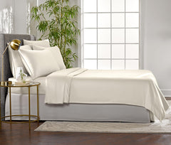 Pure Bamboo pillowcase overlap closure highlighting neat secure fit