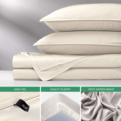 Pure Bamboo sheets on king mattress illustrating accurate size and fit