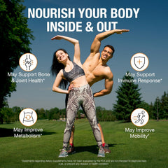 Pure By Nature etiqueta con ingredientes orgánicos y concentración