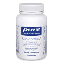 Pure Encapsulations frontal del envase mostrando etiqueta y beneficio de formas activas