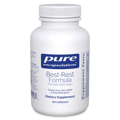 Pure Encapsulations frasco frontal mostrando el producto para descanso