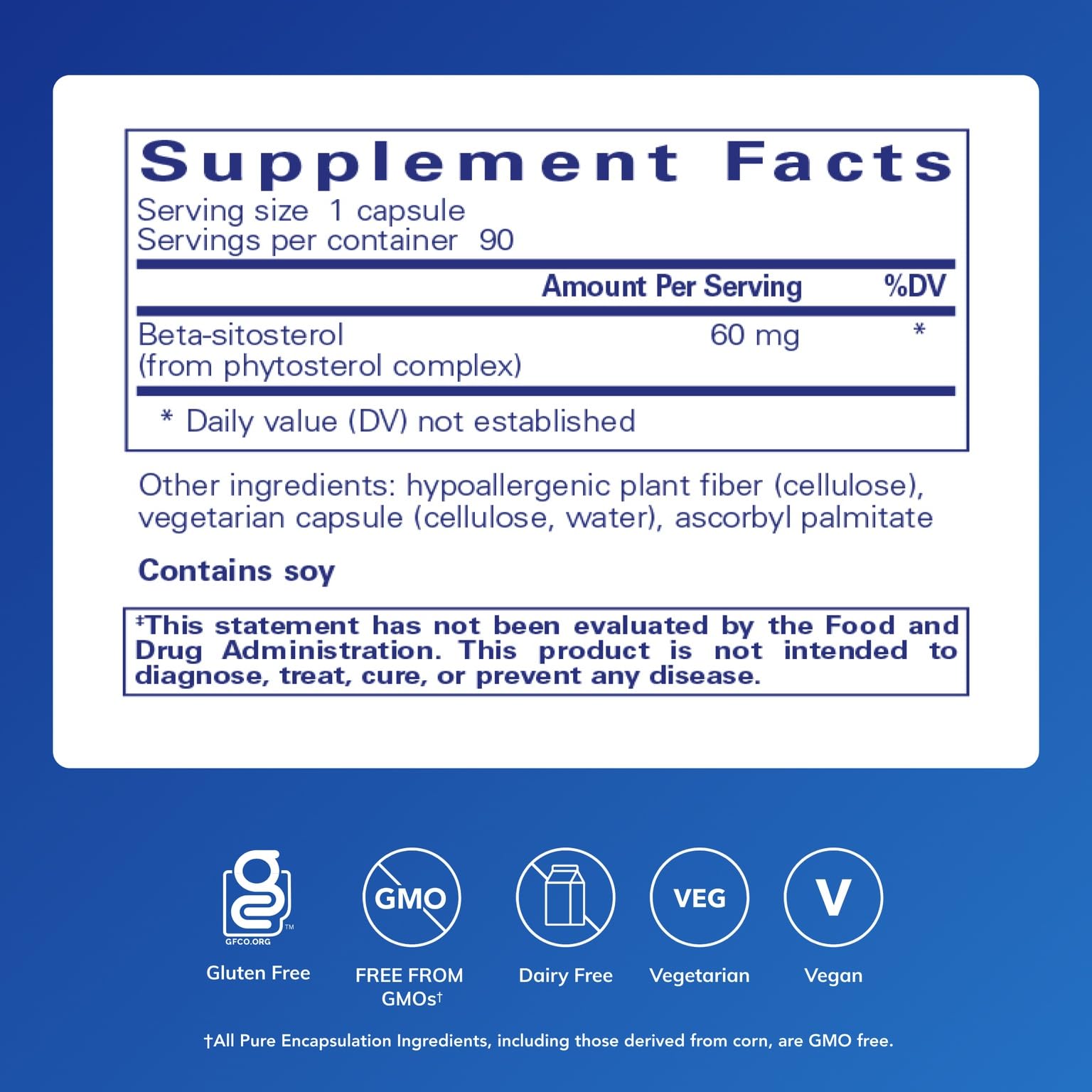 Pure Encapsulations botella abierta con cápsulas visibles para fácil toma diaria