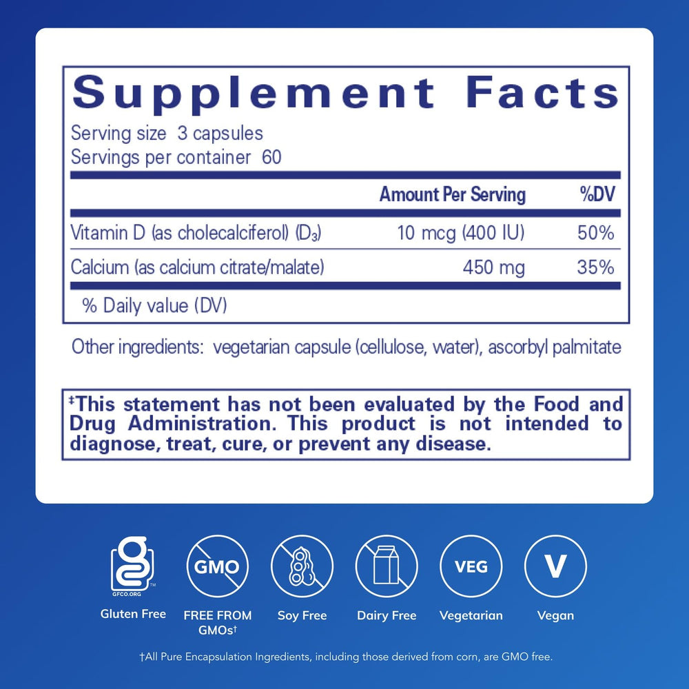 Pure Encapsulations primer plano de una cápsula que resalta calidad y confianza