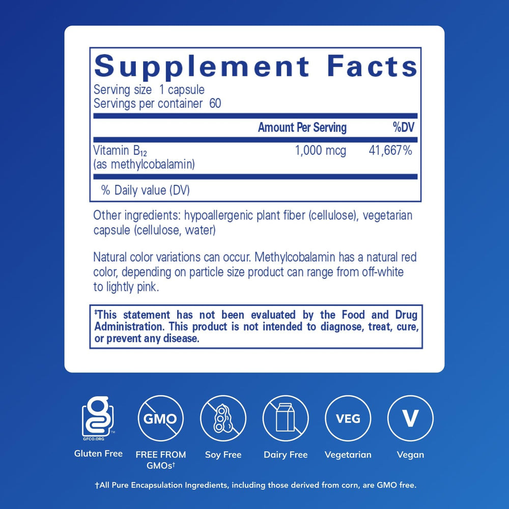Pure Encapsulations detalle de textura de cápsula que resalta formulación limpia