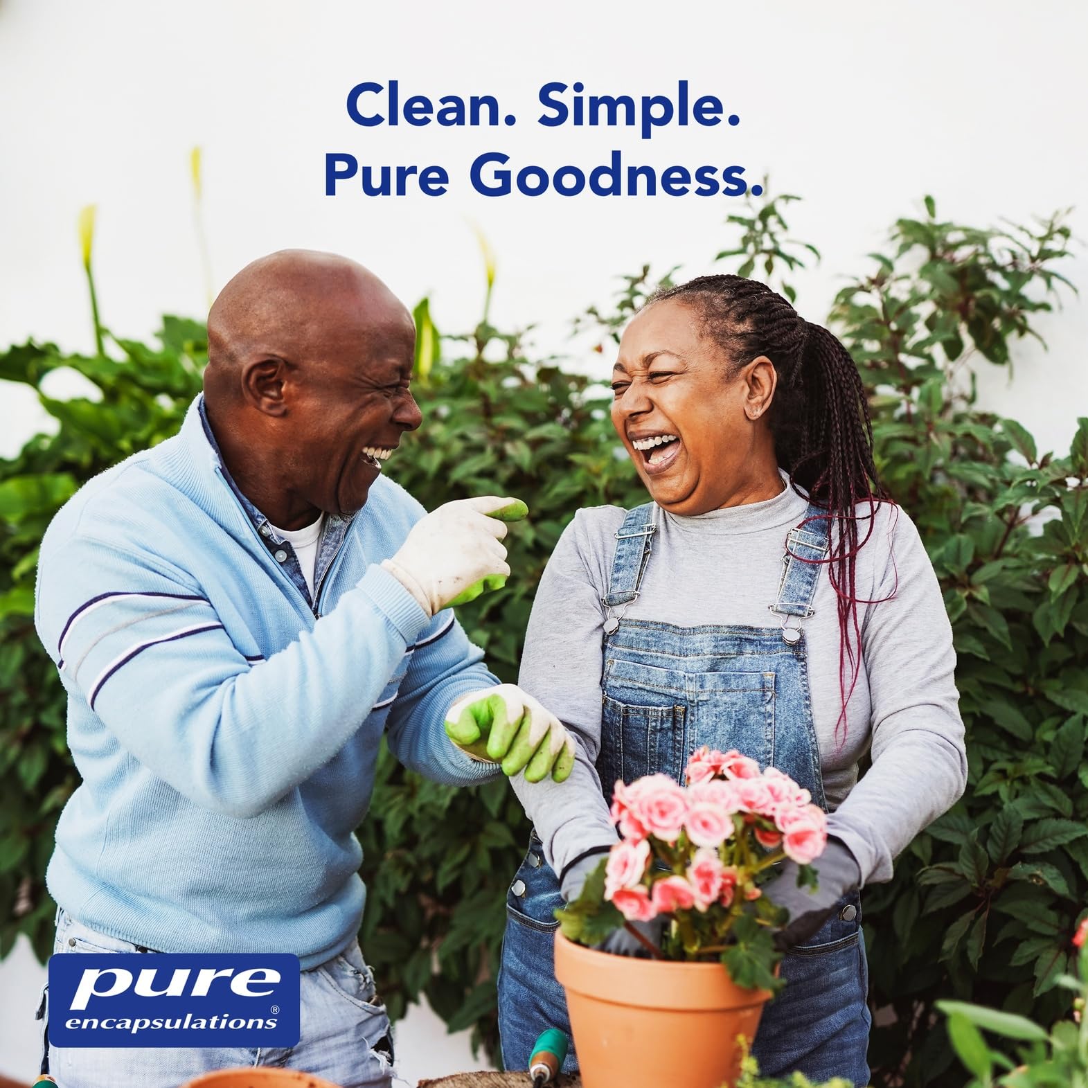 Pure Encapsulations ingredientes crudos y plantas que sugieren origen y calidad