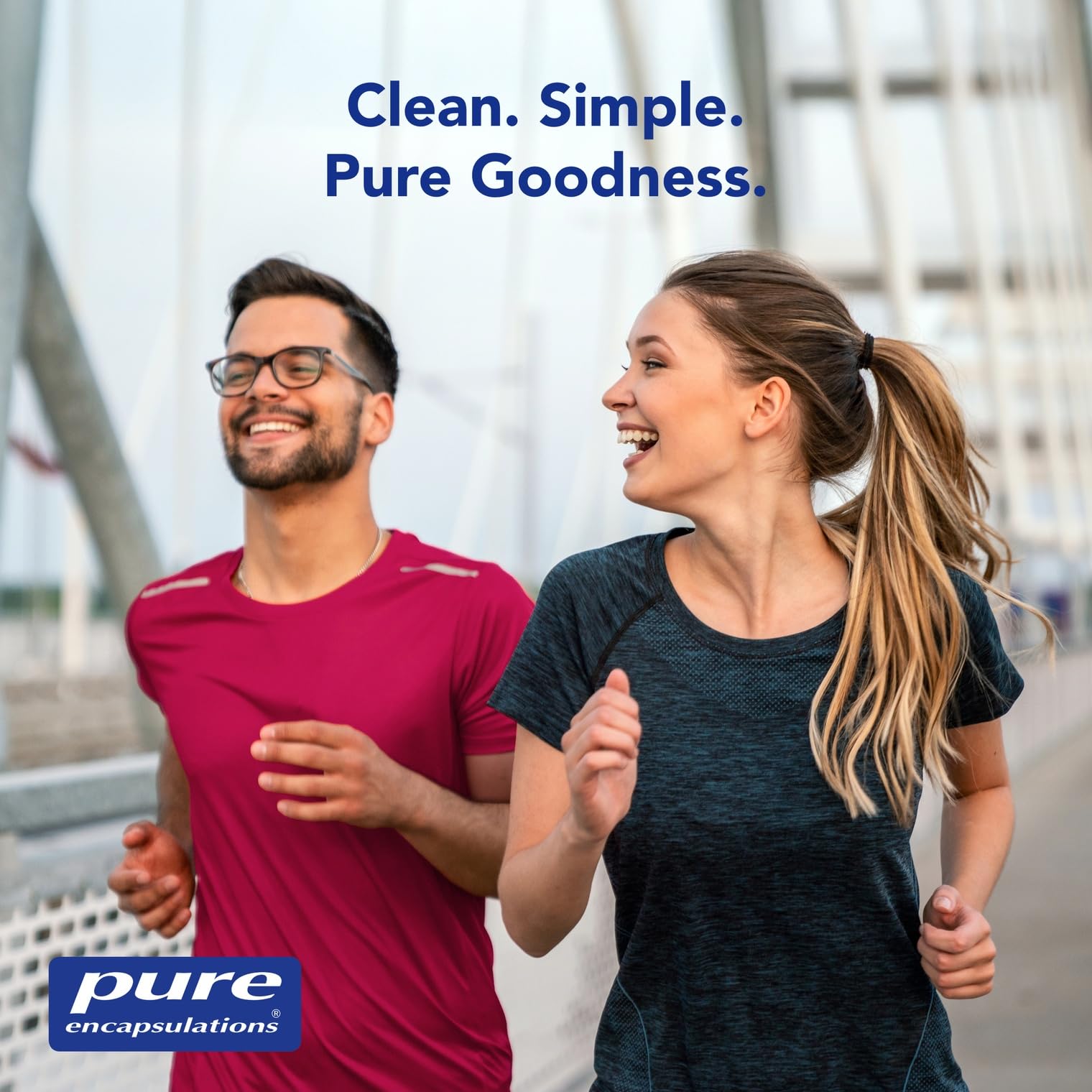 Pure Encapsulations botella abierta con cápsulas lista para uso diario