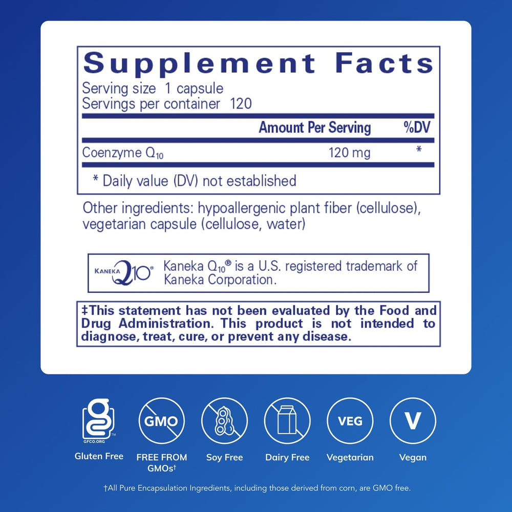 Pure Encapsulations etiqueta detallada con información y pureza del producto