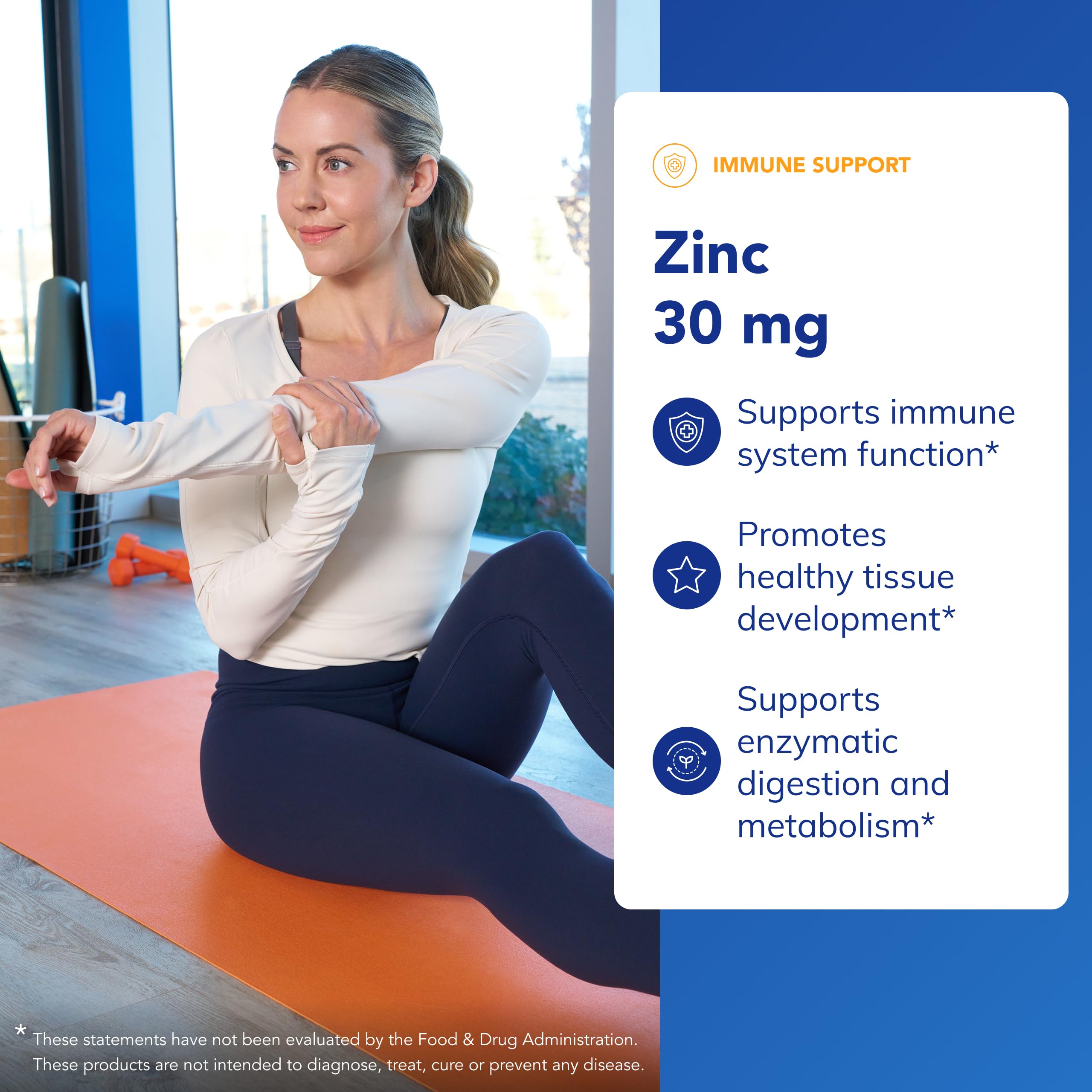 Pure Encapsulations etiqueta nutricional clara con información de 30 mg