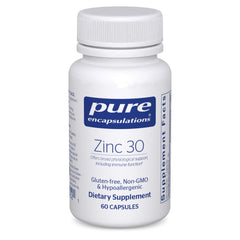Pure Encapsulations frasco frontal mostrando diseño y cantidad de cápsulas