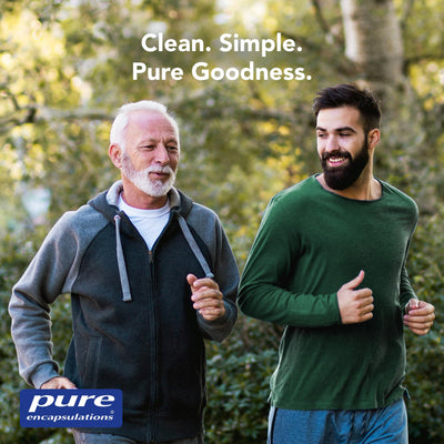 Pure Encapsulations frasco en ambiente cotidiano, complemento a la vida activa
