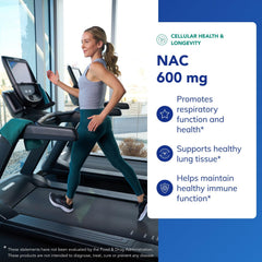 Pure Encapsulations etiqueta nutricional con información de 600 mg por dosis