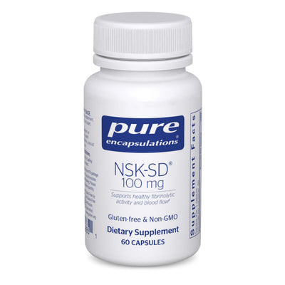 Pure Encapsulations NSK-SD front packaging showing bottle and branding, promotes quality