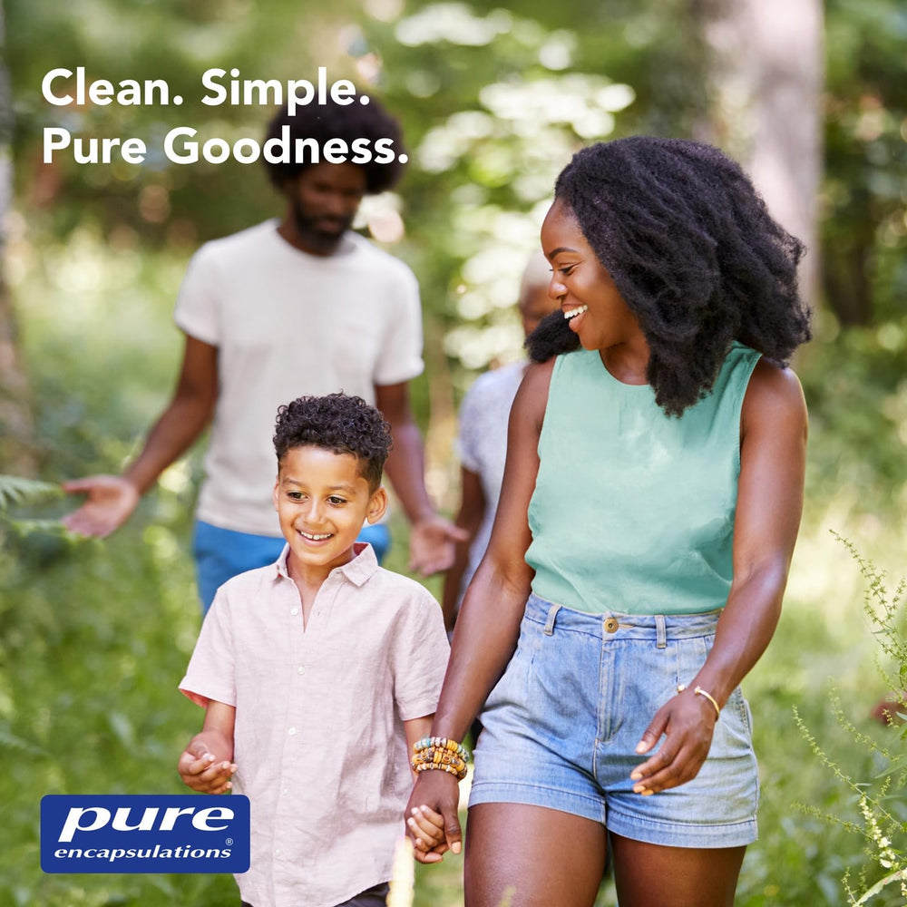 Pure Encapsulations producto en mesa lifestyle, transmite confianza y calidad