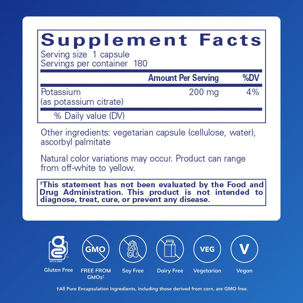 Pure Encapsulations bottle top view displaying sealed cap and trusted packaging benefit