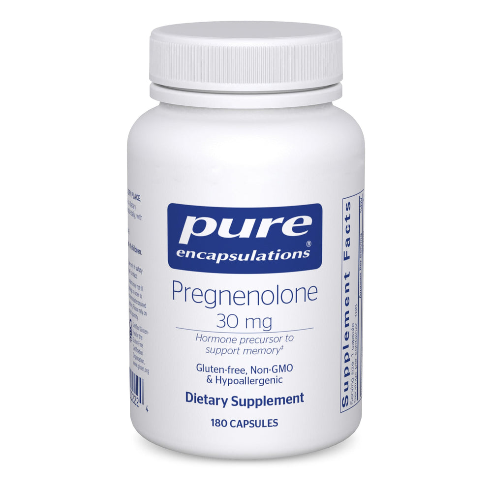 Pure Encapsulations bottle front view showing product and clear labeling for confidence