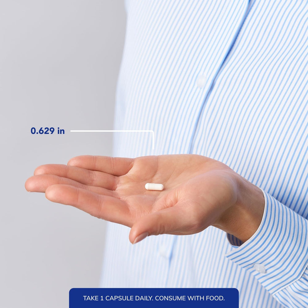 Pure Encapsulations caja abierta con frasco y cápsulas visibles, facilidad de uso