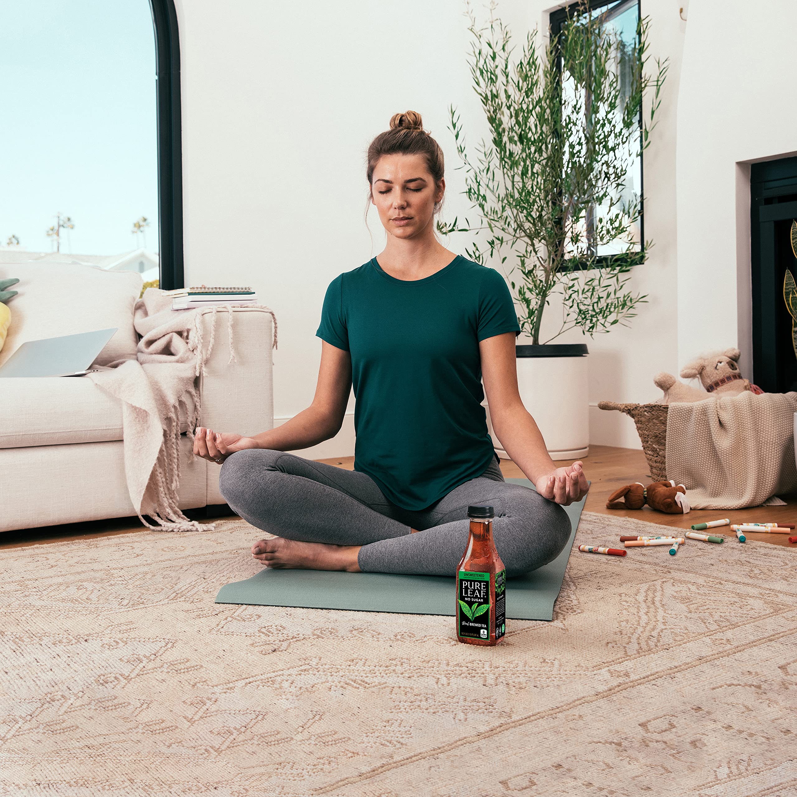 Pure Leaf pack de 12 botellas mostrando cantidad y ahorro