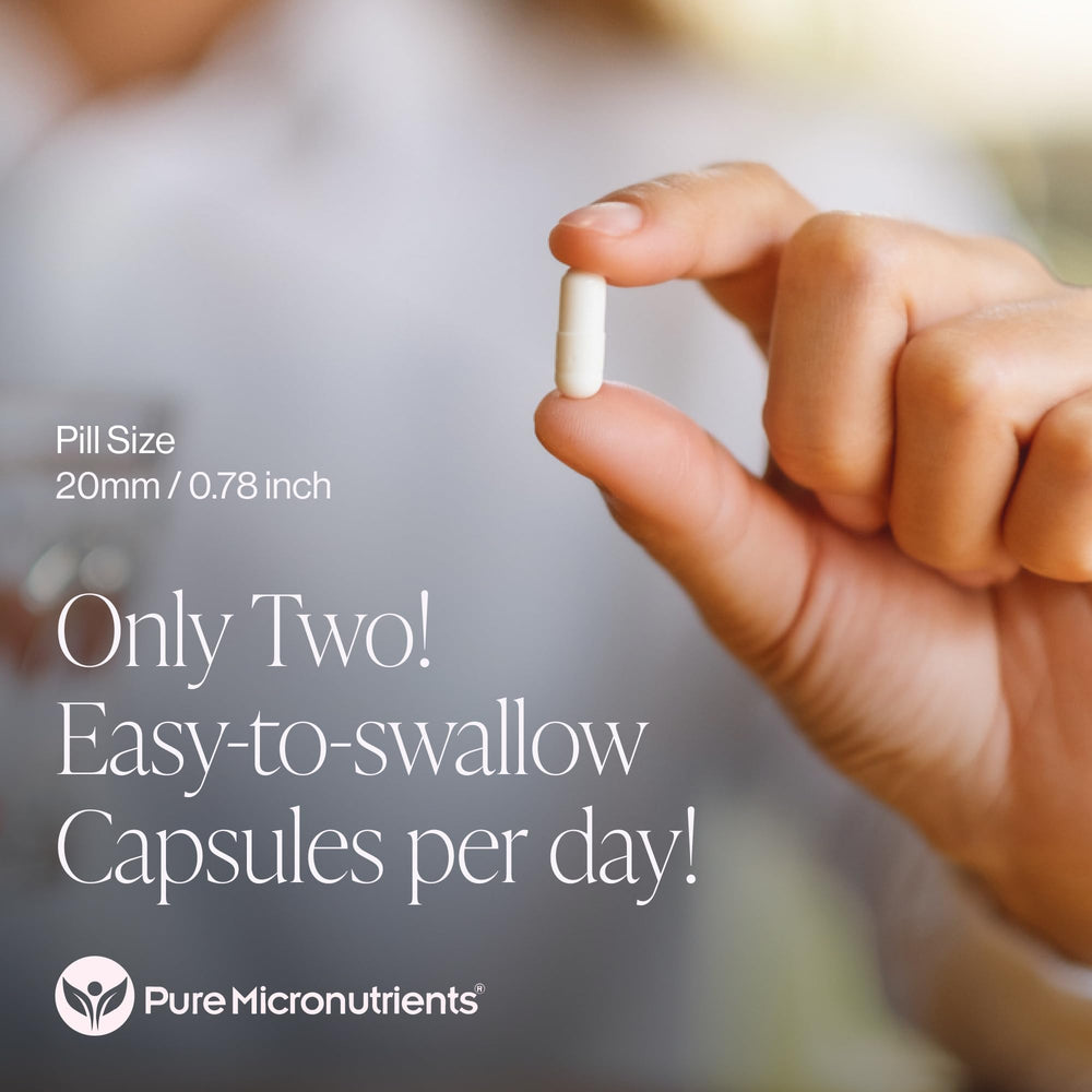 Pure Micronutrients cápsulas junto a ropa deportiva tras entrenamiento