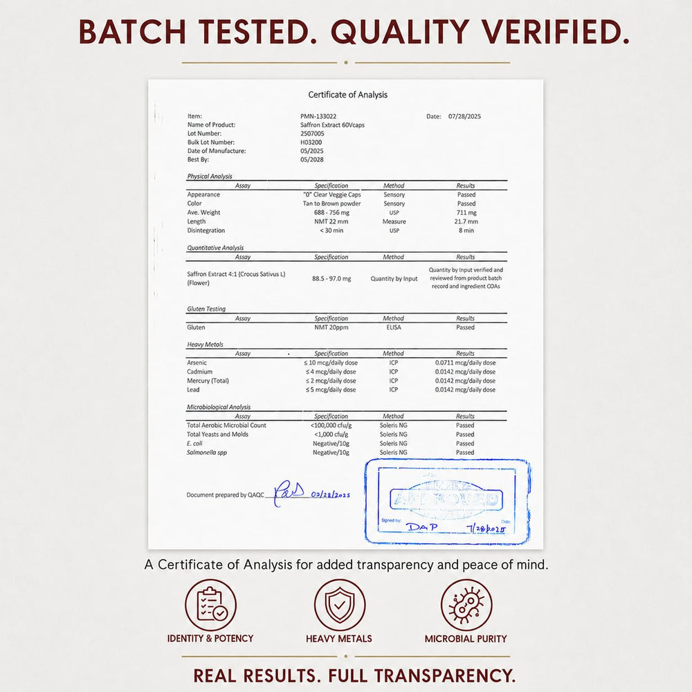 Pure Micronutrients sello de certificaciones NSF y pruebas de terceros