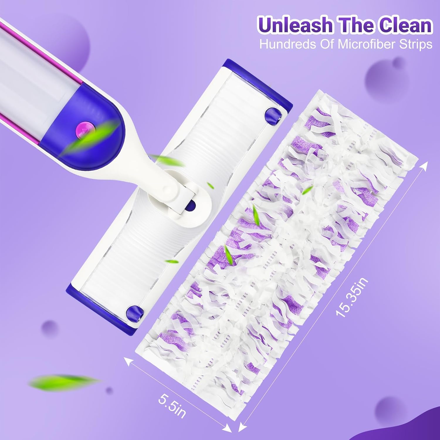 Pure Realm almohadilla montada en Swiffer Power Mop, ajuste seguro