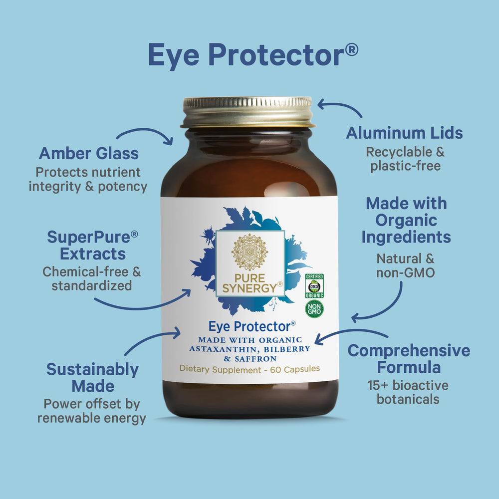 PURE SYNERGY etiqueta ingredientes cercana que muestra lista botánica