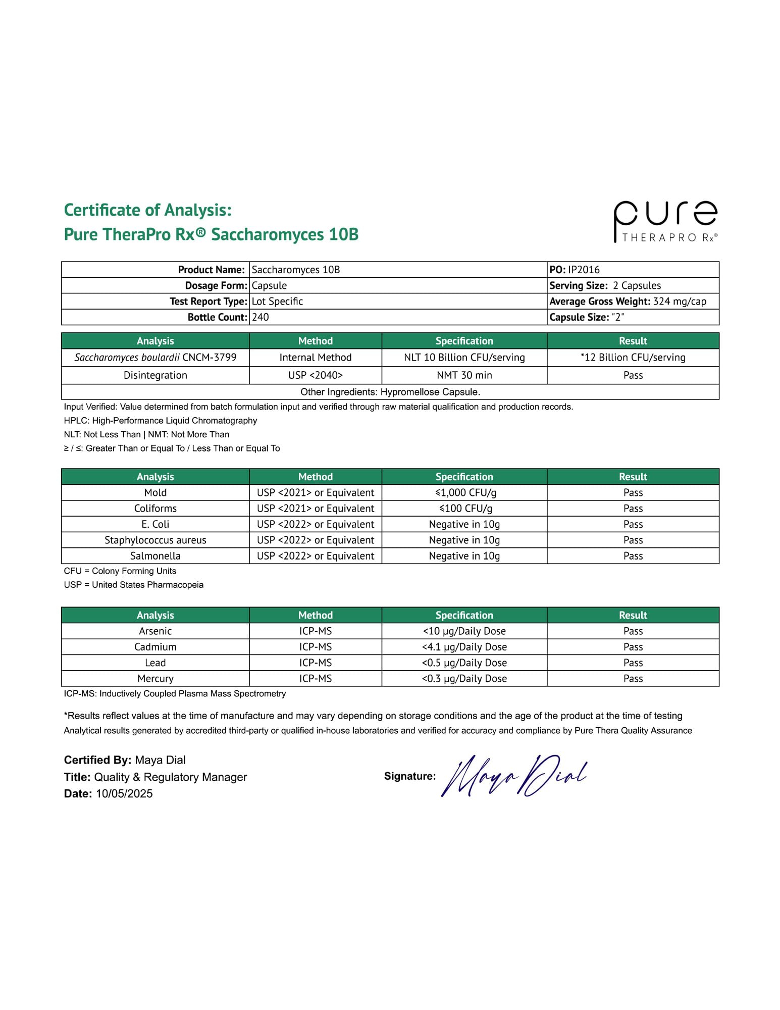 Pure TheraPro Rx producto en cocina iluminada representando uso diario