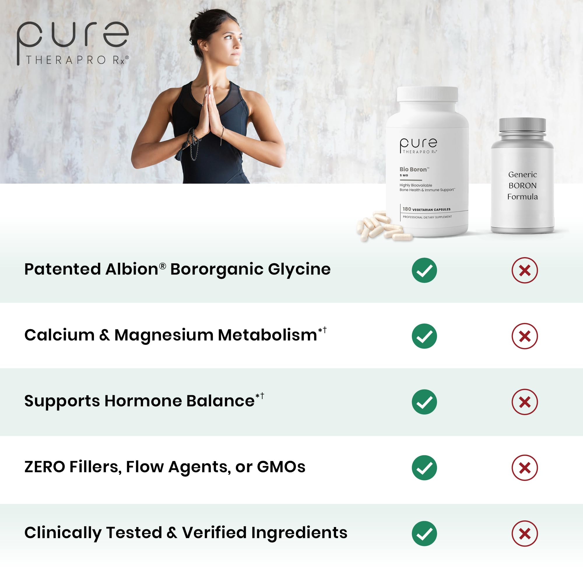 Pure Therapro Rx primer plano de cápsula que muestra textura y calidad