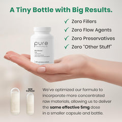 Pure Therapro Rx etiqueta con ingredientes que inspira confianza en calidad