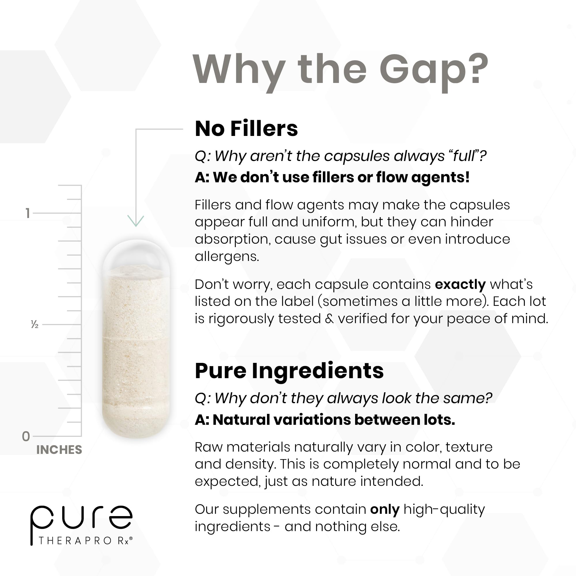 Pure Therapro Rx en ambiente doméstico, botella con vaso para consumo diario