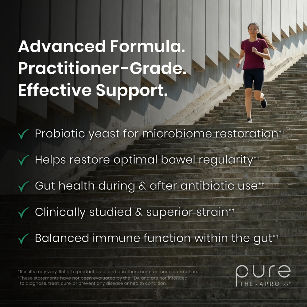 Pure Therapro Rx capsules in hand illustrating portability and travel-friendly convenience