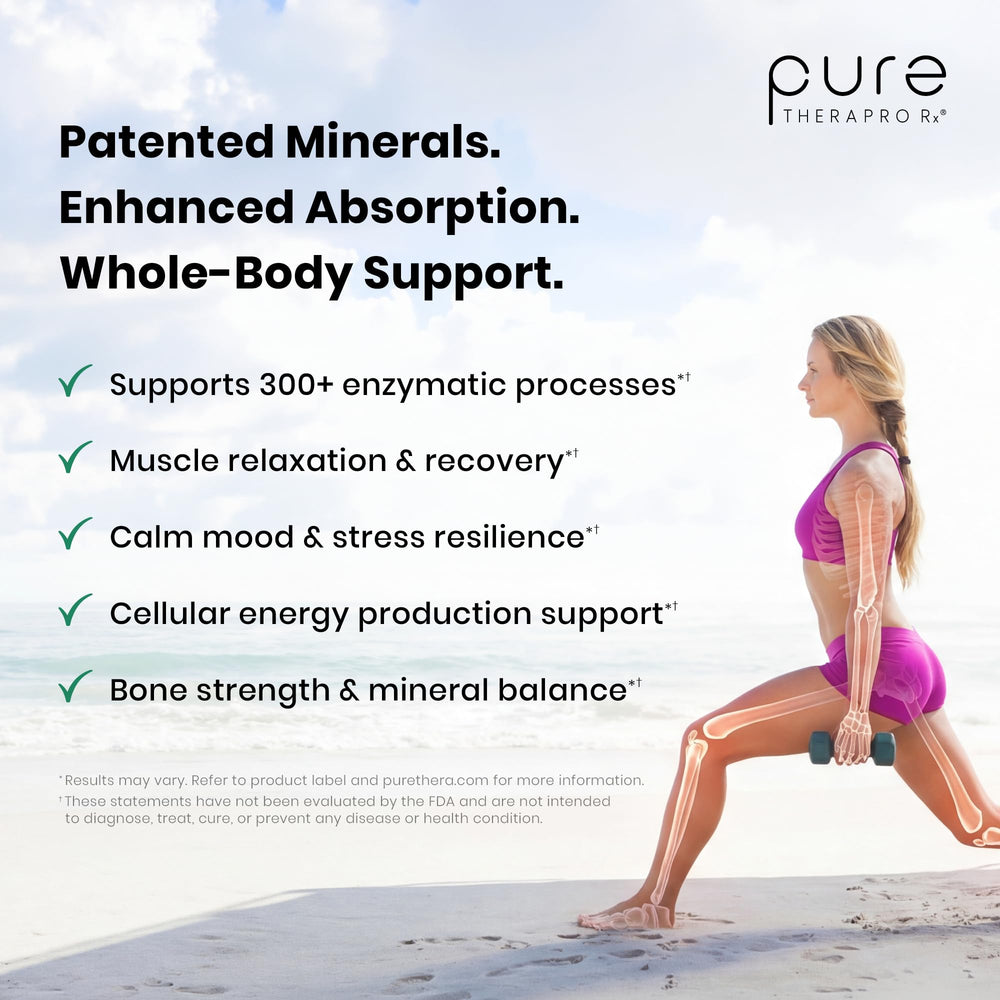 Etiqueta nutricional de Pure Therapro Rx indicando pureza y sin alérgenos.