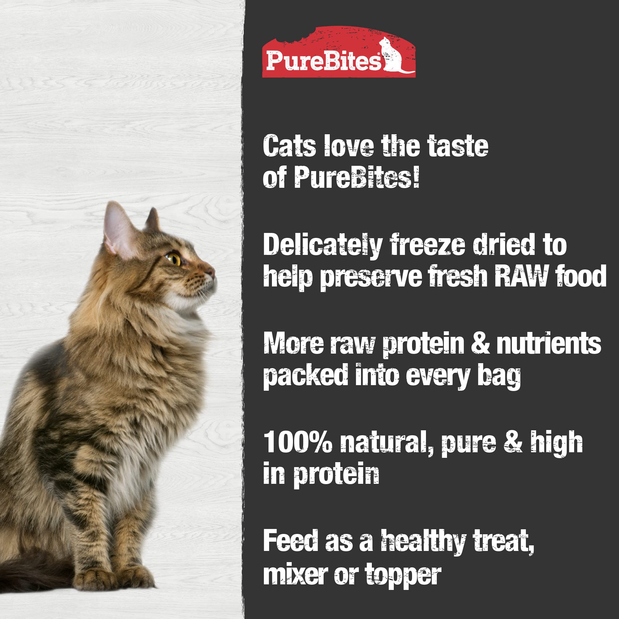 PureBites etiqueta con lista de ingredientes clara, tranquilidad para dueños