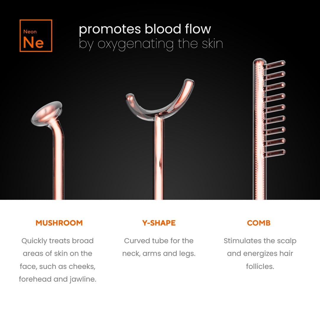 Pure Daily Care NuDerma wand en forma de hongo, diseñado para tratamientos faciales precisos